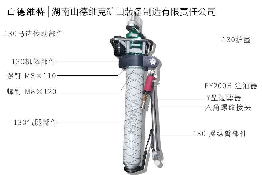 mqt130氣動錨桿鉆機(jī)